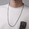 Men's Iron Alloy Nk Chain Necklace With Geometric Design And Electroplating Hiphop Style