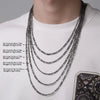 Men's Iron Alloy Nk Chain Necklace With Geometric Design And Electroplating Hiphop Style