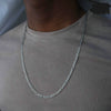 Men's Iron Alloy Nk Chain Necklace With Geometric Design And Electroplating Hiphop Style