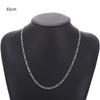 Men's Iron Alloy Nk Chain Necklace With Geometric Design And Electroplating Hiphop Style