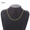 Men's Iron Alloy Nk Chain Necklace With Geometric Design And Electroplating Hiphop Style