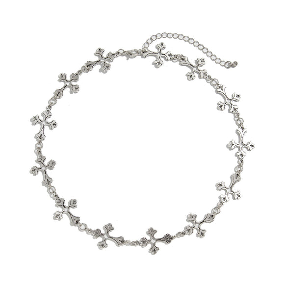 Men's Jewelry Alloy Geometric Cross Handmade Necklace
