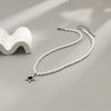 Men's Jewelry Alloy Imitation Pearl Pearl Chain Handmade Geometric Fivepointed Star Necklace