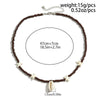 Men's Jewelry Beads Regular Chain Starfish Shell Hiphop Niche Highend Summer Clavicle Chain Handmade Geometric Style