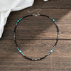 Men's Jewelry Bohemian Turquoise Alloy Spliced Clavicle Chain Handmade Necklace