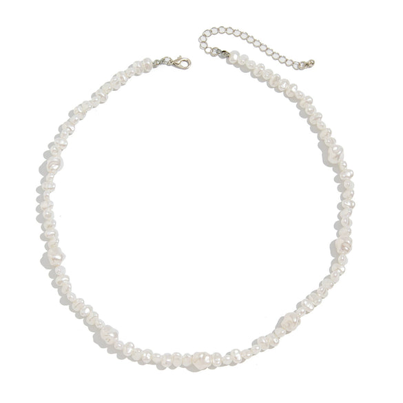 Men's Jewelry Geometric Imitation Pearl Handmade Necklace