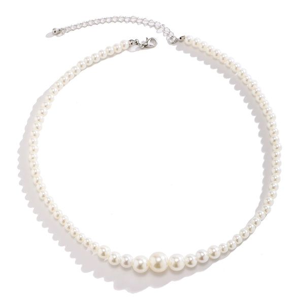 Men's Jewelry Imitation Pearl Geometric Handmade Clavicle Chain
