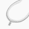 Men's Jewelry Pearl Alloy Bear Animals Zodiac Ball Chain Necklace