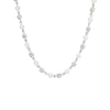 Men's Jewelry Pearl Chain With Rhinestone Pendant And Micro Inlay Made Of Alloy