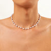 Men's Jewelry Pearl Chain With Rhinestone Pendant And Micro Inlay Made Of Alloy