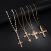 Men's Jewelry Pendant Necklace Alloy Geometric Handmade Pearl Clavicle Chain