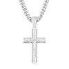 Men's Jewelry Retro Minimalist Copper Cross Pendant Necklace With Diamonds Electroplated Gold Polish