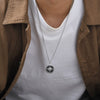 Men's Jewelry Stainless Steel Star Tiger Eye Pendant Necklace Fashion Style
