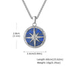 Men's Jewelry Stainless Steel Star Tiger Eye Pendant Necklace Fashion Style
