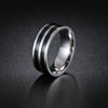 Men's Jewelry Titanium Steel Ring Geometric Dripping Oil Simple Style