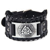 Men's Leather Bracelet With Wolf Head Alloy Accessories Handmade Animals Zodiac Style