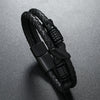 Men's Leather Woven Bracelet Jewelry