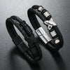 Men's Leather Woven Bracelet Jewelry