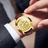 Men's Leisure Alloy And Imitation Leather Dragon Quartz Watch With Pin Buckle And Round Dial