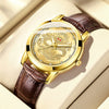 Men's Leisure Alloy And Imitation Leather Dragon Quartz Watch With Pin Buckle And Round Dial