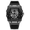 Men's Leisure Barrelshaped Fully Automatic Nonmechanical Luminous Waterproof Silicone Watch