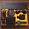 Men's Leisure Business Watch Set With Alloy Case Pu Strap And Stainless Steel Clasp