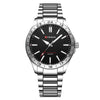 Men's Leisure Metal Case Stainless Steel Band Round Dial Quartz Watch
