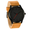 Men's Leisure Quartz Calendar Watch With Alloy Case Imitation Leather Frosted Belt And Round Dial