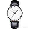 Men's Leisure Quartz Ultrathin Watch With Alloy Case Imitation Leather Strap And Stainless Steel Clasp Round Dial