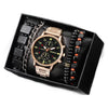 Men's Leisure Quartz Watch With Diecast Case Pu Strap And Round Dial