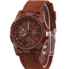 Men's Leisure Sports Quartz Watch With Round Dial Nylon Woven Strap Stainless Steel Pin Buckle
