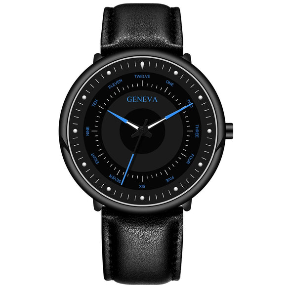 Men's Luminous Alloy Mesh Band Leisure Round Dial Watch
