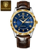 Men's Luxury Business Style Quartz Watch With Alloy Case Genuine Leather Strap And Stainless Steel Buckle Round Dial And Mineral Reinforced Glass Mirror