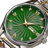 Men's Luxury Fashion Waterproof Luminous Quartz Watch Alloy Case Genuine Leather Strap Round Dial Mineral Reinforced Glass Mirror