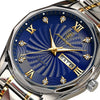 Men's Luxury Fashion Waterproof Luminous Quartz Watch Alloy Case Genuine Leather Strap Round Dial Mineral Reinforced Glass Mirror