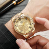 Men's Luxury Leisure Alloy Quartz Watch With Round Dial