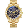 Men's Luxury Leisure Alloy Quartz Watch With Round Dial