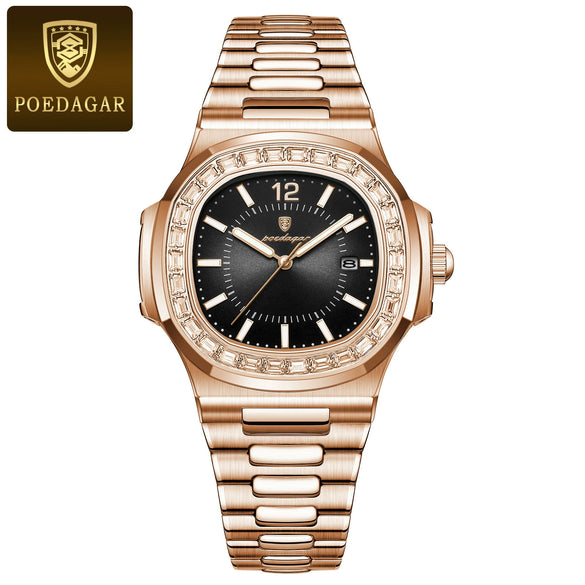 Men's Luxury Ultrathin Quartz Watch Business Style Alloy Case Sapphire Glass Mirror Square Dial
