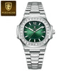 Men's Luxury Ultrathin Quartz Watch Business Style Alloy Case Sapphire Glass Mirror Square Dial