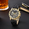 Men's Metal Alloy Stainless Steel Fashion Business Round Digital Quartz Wrist Watch