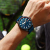 Men's Metal And Plastic Leisure Sports Watch With Round Dial And Quartz Movement