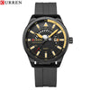 Men's Metal And Plastic Leisure Sports Watch With Round Dial And Quartz Movement