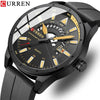 Men's Metal And Plastic Leisure Sports Watch With Round Dial And Quartz Movement