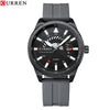Men's Metal And Plastic Leisure Sports Watch With Round Dial And Quartz Movement