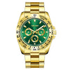 Men's Metal And Stainless Steel Band Fashion Round Dial Luminous Quartz Watch