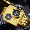 Men's Metal And Stainless Steel Belt Casual Round Dial Watch