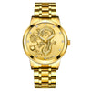 Men's Metal Band Quartz Watch Round Dial Waterproof Fashion Style