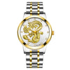 Men's Metal Band Quartz Watch Round Dial Waterproof Fashion Style