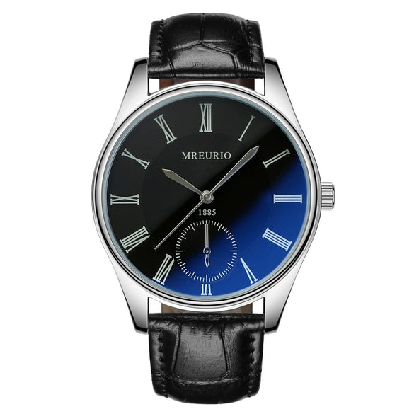 Men's Metal Belt Fashionable Pointer Watches With Round Dial