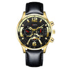 Men's Metal Belt Quartz Watch With Round Dial Fashion Trend Luminous